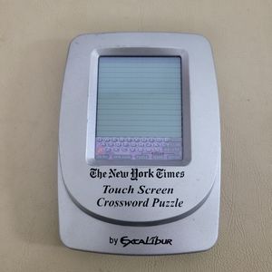 Excalibur The New York Times Touch Screen Crossword Puzzle Electronic Handheld